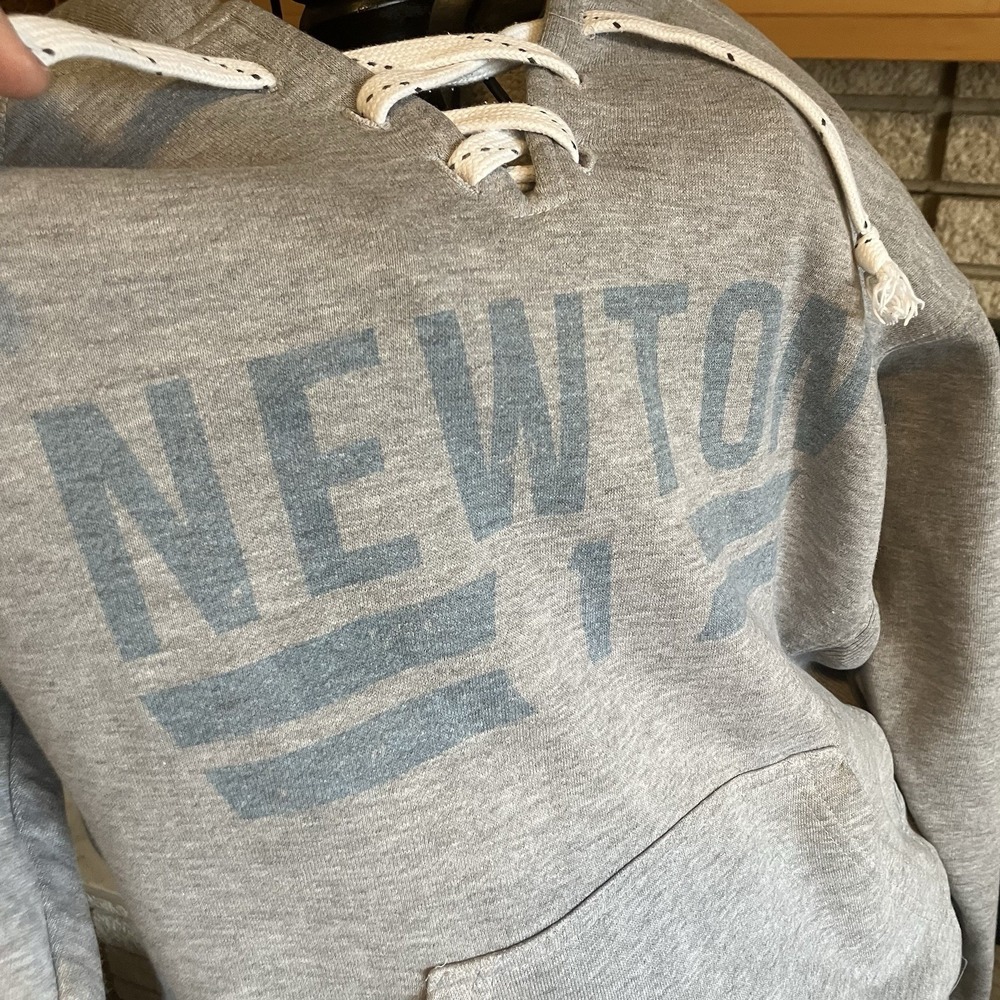 J. America Newton‎ 1 Lace Lacer Hooded Hoodie Sweater Sweatshirt Unisex Size S - Picture 2 of 6